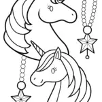 Unicorns crafting celestial jewelry