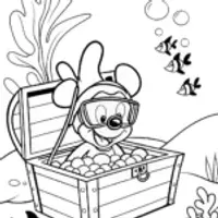 Mickey Mouse’s undersea treasure hunt