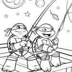 TMNT fishing in space