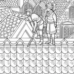 Demon Slayer on a rooftop