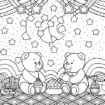 Care Bears stargazing picnic