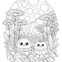 Squishmallows gardening on an alien planet