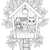 Animal superheroes in a treehouse