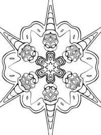 Mandala of enchanted ice cream cones