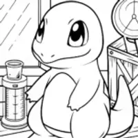 Charmander at the weather station