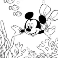 Mickey Mouse underwater adventure