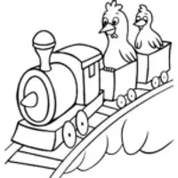 Chickens on a time-traveling train