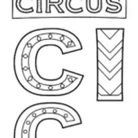 Alphabet letters at the circus
