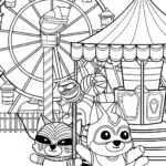 Superhero pets at the carnival