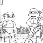 Teenage Mutant Ninja Turtles gardening