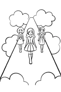 Bratz dolls fashion show in the clouds