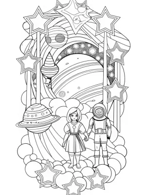 NINA’s galactic name quest coloring pages