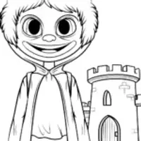 Huggy Wuggy at the poppy castle