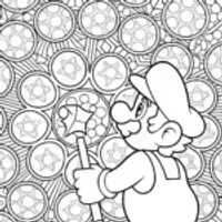 Luigi catching magical bubbles