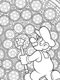 Luigi catching magical bubbles