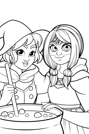 League of Legends potion brewing coloring pages