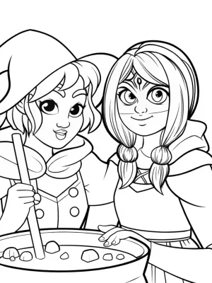 League of Legends potion brewing coloring pages