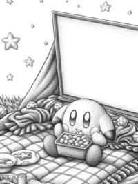 Kirby movie night under the stars