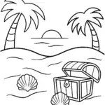 Treasure hunt at the beach
