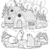 Animal architects building a village