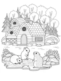Animal architects building a village
