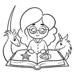 Mirabel sketching magical animals