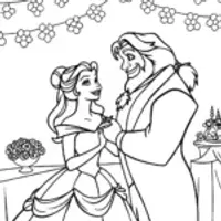 Belle and the Beast’s garden party