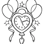 Heart-shaped time capsule celebration