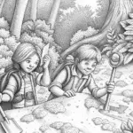 Children on a treasure hunt