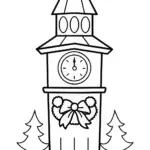 Clock tower Christmas celebration