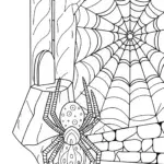 Spider creating a mural in a cave
