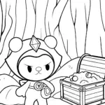 Kuromi treasure hunt in a cave