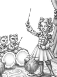 Gabby conducting her kitten band