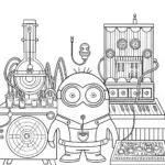 Minion inventing a music machine