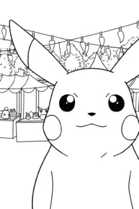 Pikachu at the enchanted market