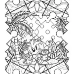 Super Sonic jigsaw puzzle adventure