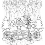 Fairy sculptor in an enchanted glade