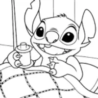 Stitch sewing a colorful quilt