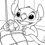 Stitch sewing a colorful quilt