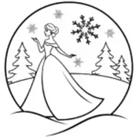 Elsa’s snowball fight