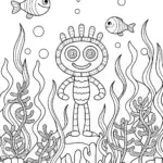 Huggy Wuggy underwater garden