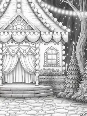 Whimsical love potion festival coloring pages
