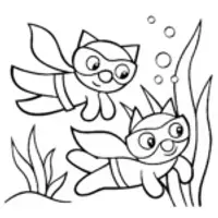 Superhero pets underwater rescue
