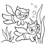 Superhero pets underwater rescue