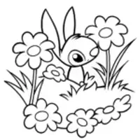 Stitch in a fabric garden