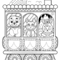 Animals on a time-traveling train