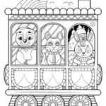 Animals on a time-traveling train