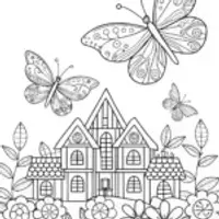Butterflies building a garden city