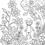 Gabriel in a magical garden