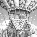 Gingerbread house hot air balloon